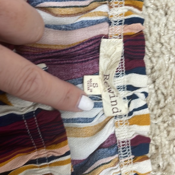 Button up off the shoulder Rewind top small - Picture 2 of 3